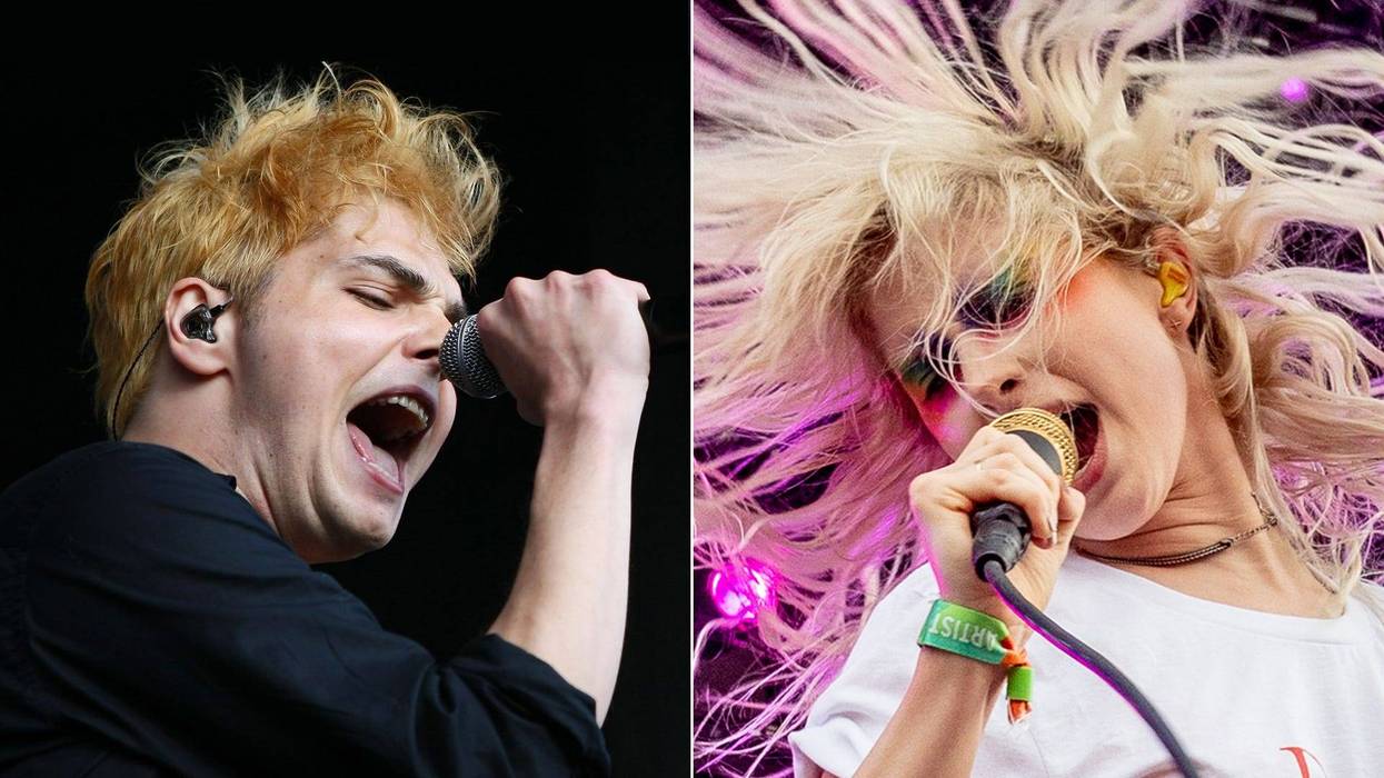 Gerard Way of My Chemical Romance and Hayley Williams of Paramore