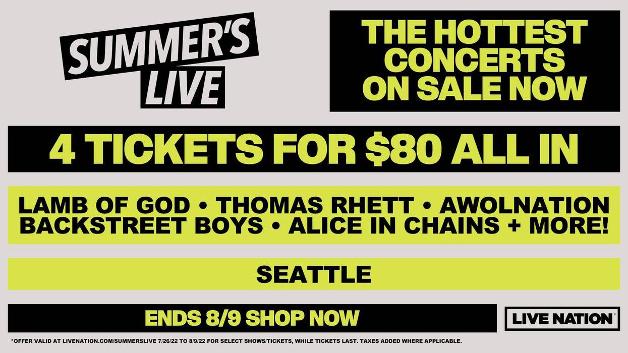 Get Four Tickets For $80 During Live Nation's Summer's Live Sale!