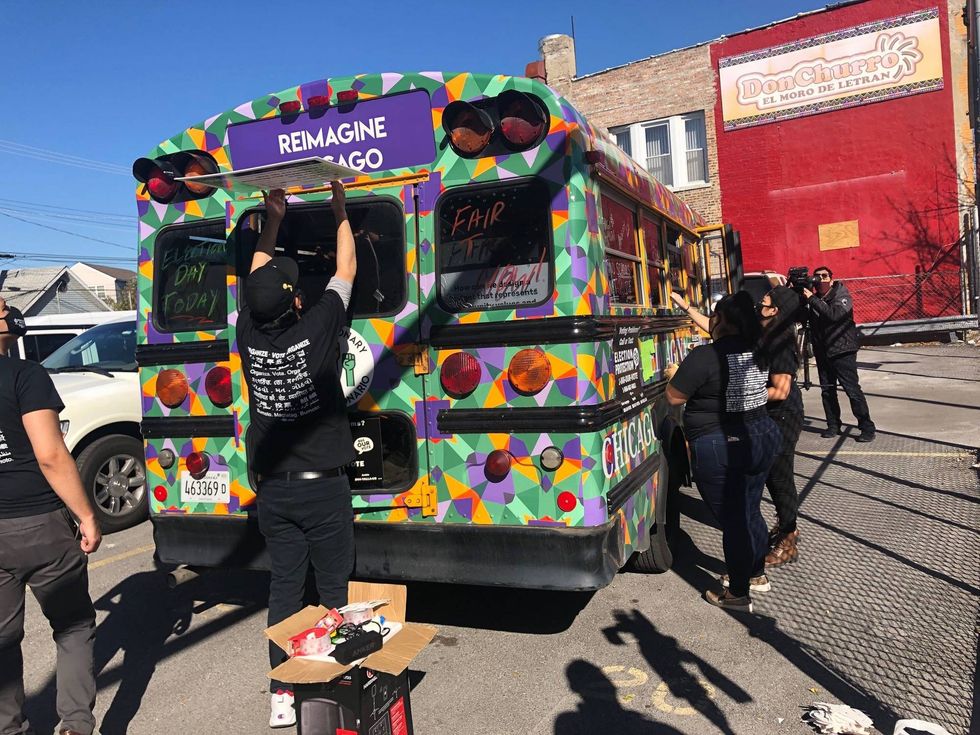 Get Out and Vote bus