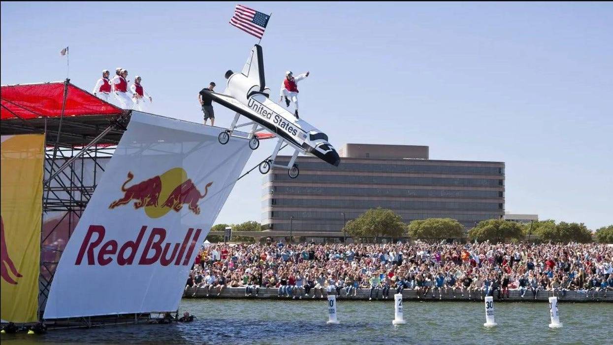 Get ready to flap those wings, North Texas - the Red Bull Flugtag is returning to Levy Event Plaza at Lake Carolyn in Las Colinas on Saturday, Sept. 13, from noon to 5 p.m.