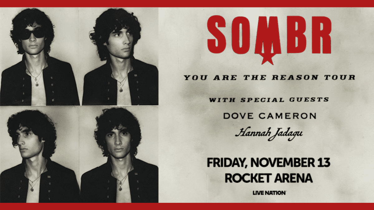Win Tickets to Sombr's You Are The Reason Tour at Rocket Arena!