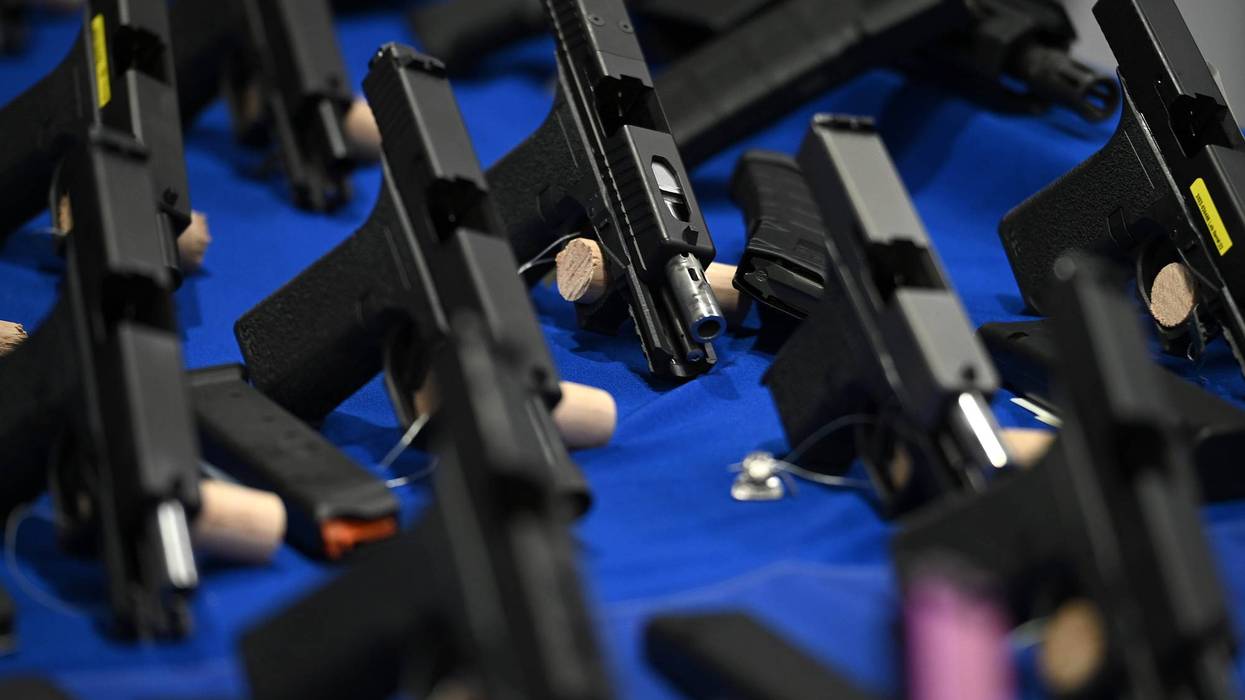 Ghost guns on display