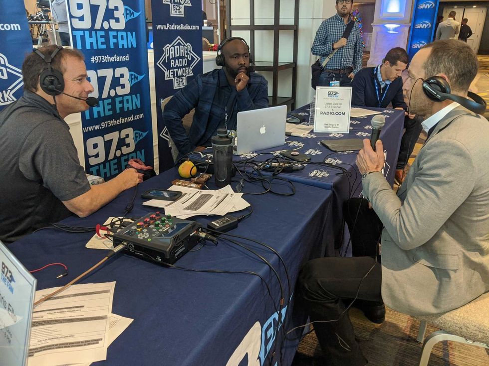Giants Manager Gabe Kapler With Gwynn & Chris