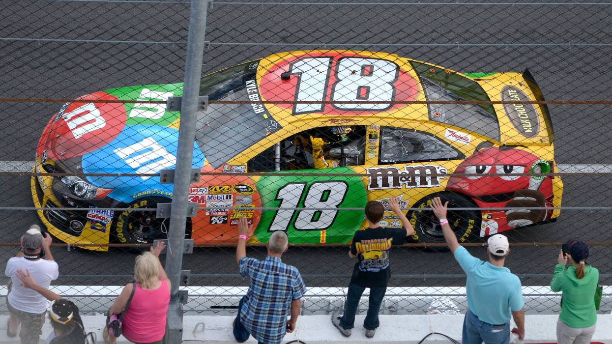 Gibbs Busch M&M Car Auto Racing