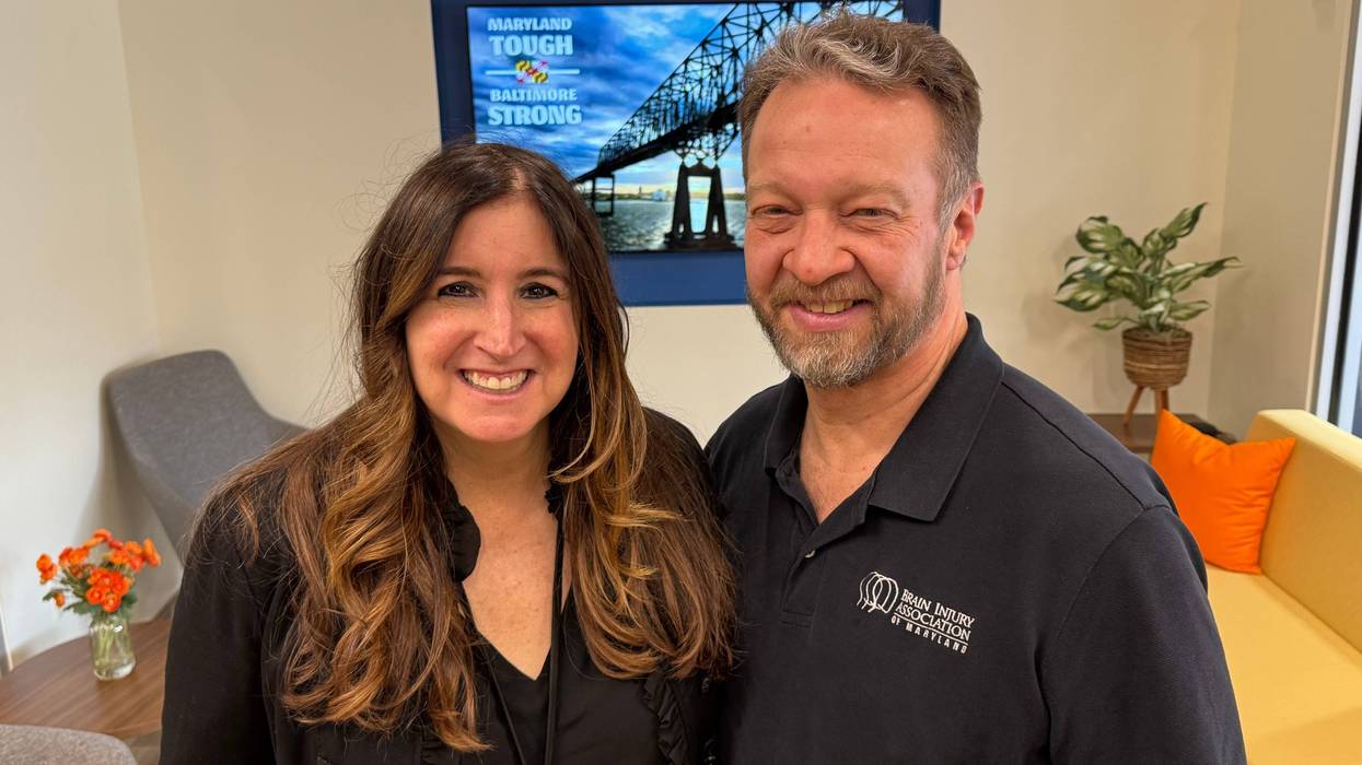 Gina Crash with Bryan Pugh, Executive Director, Brain Injury Association of Maryland
