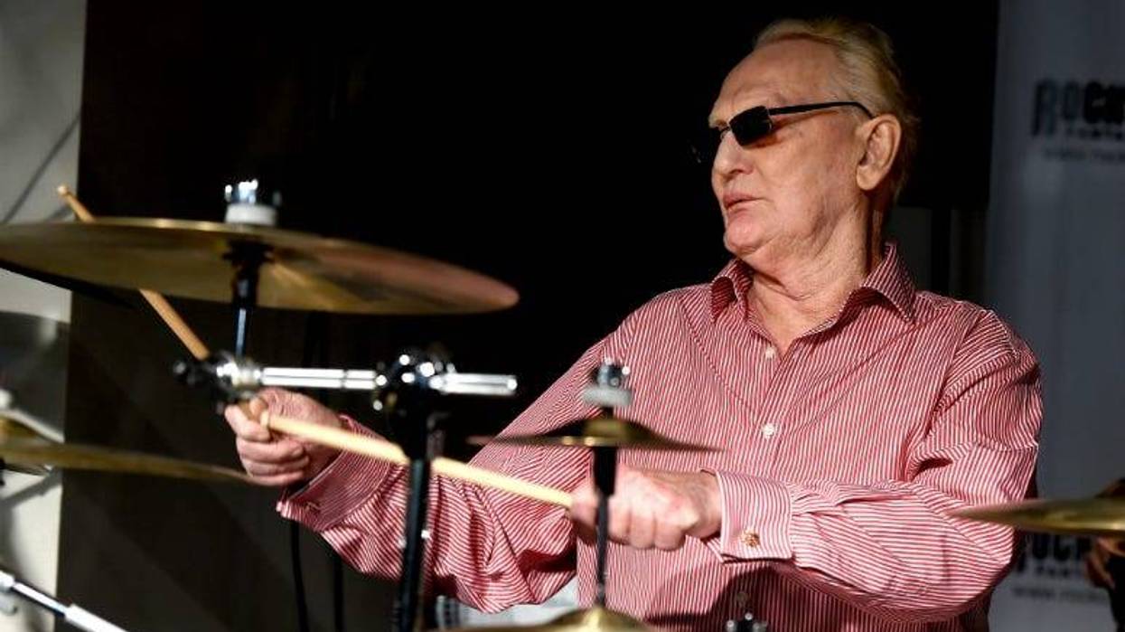 Ginger Baker of Cream performs at the Rock 'N' Roll Fantasy Camp
