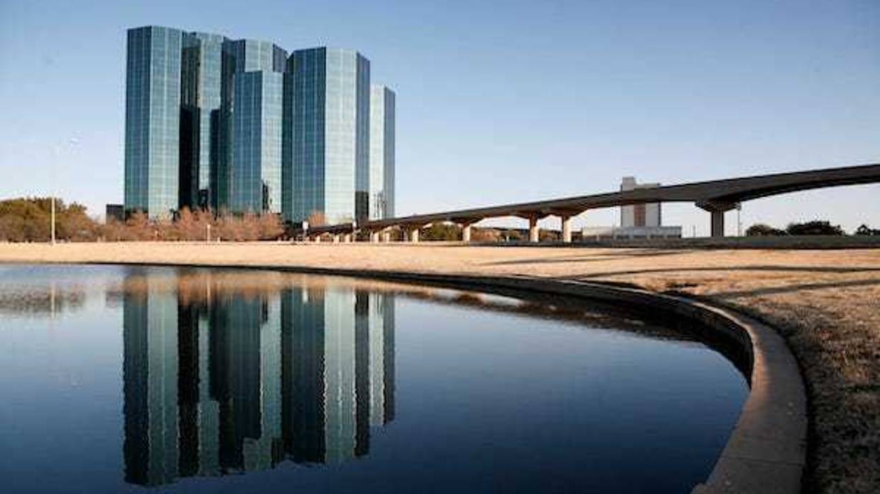 Glass towers in Irving, TX