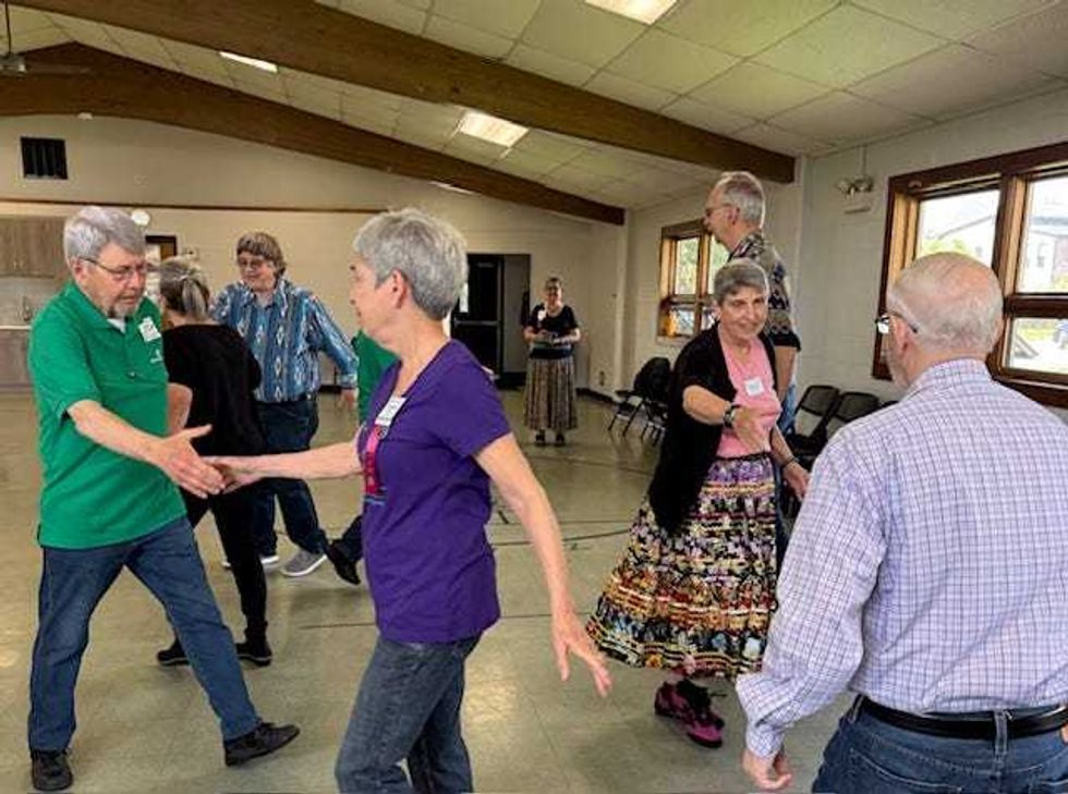 Glenview Squares move around the floor