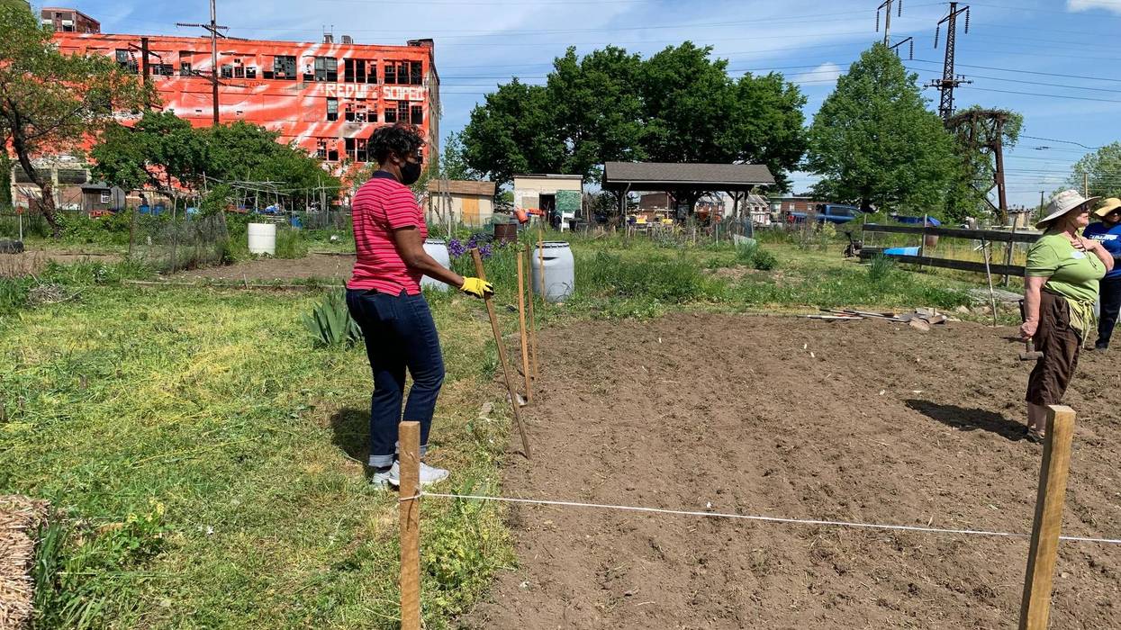 Glenwood Green Acres Community Garden at N. 18th Street and Glenwood Avenue.