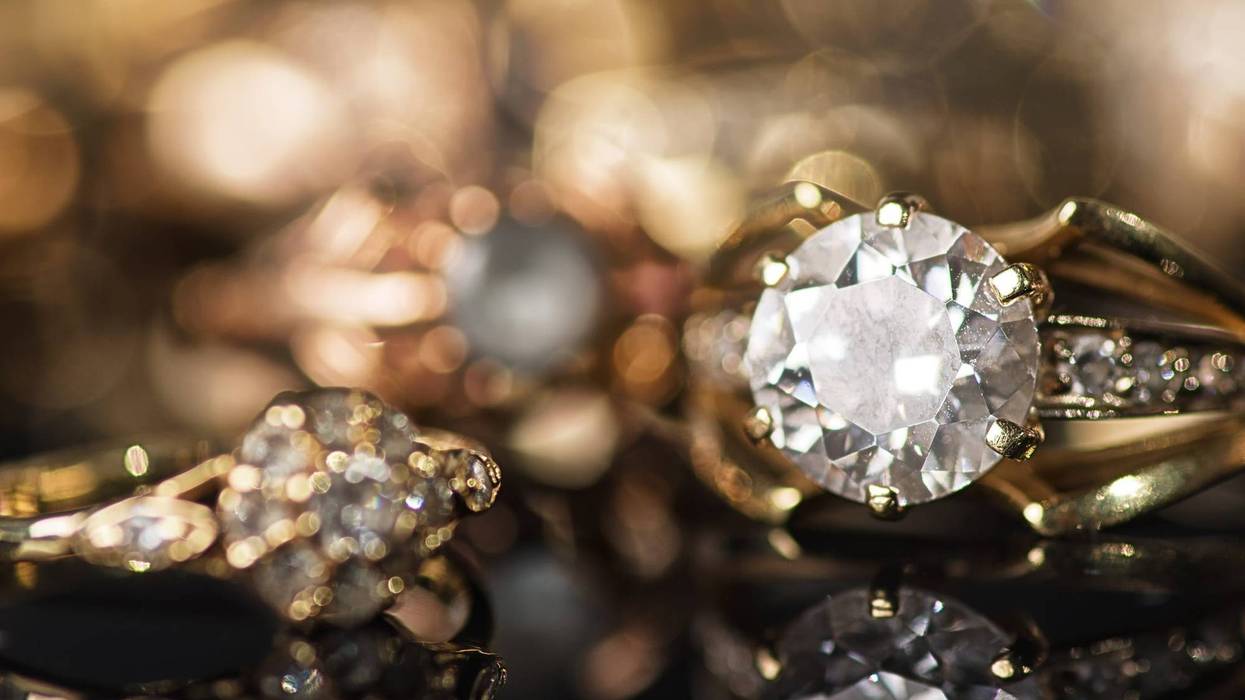 Gold and diamond jewelry