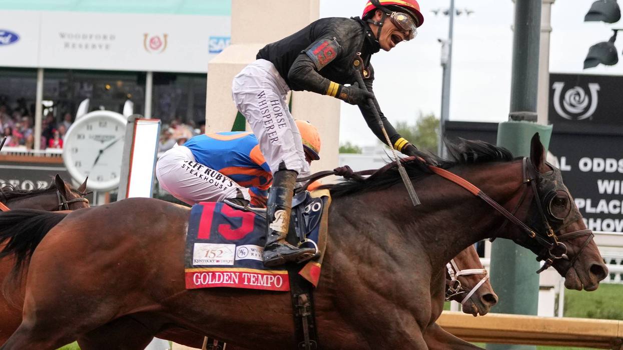 Kentucky Derby winner Golden Tempo is not running in the Preakness