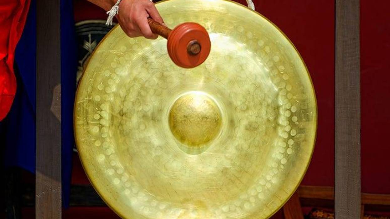 Gong in a Buddhist monastery