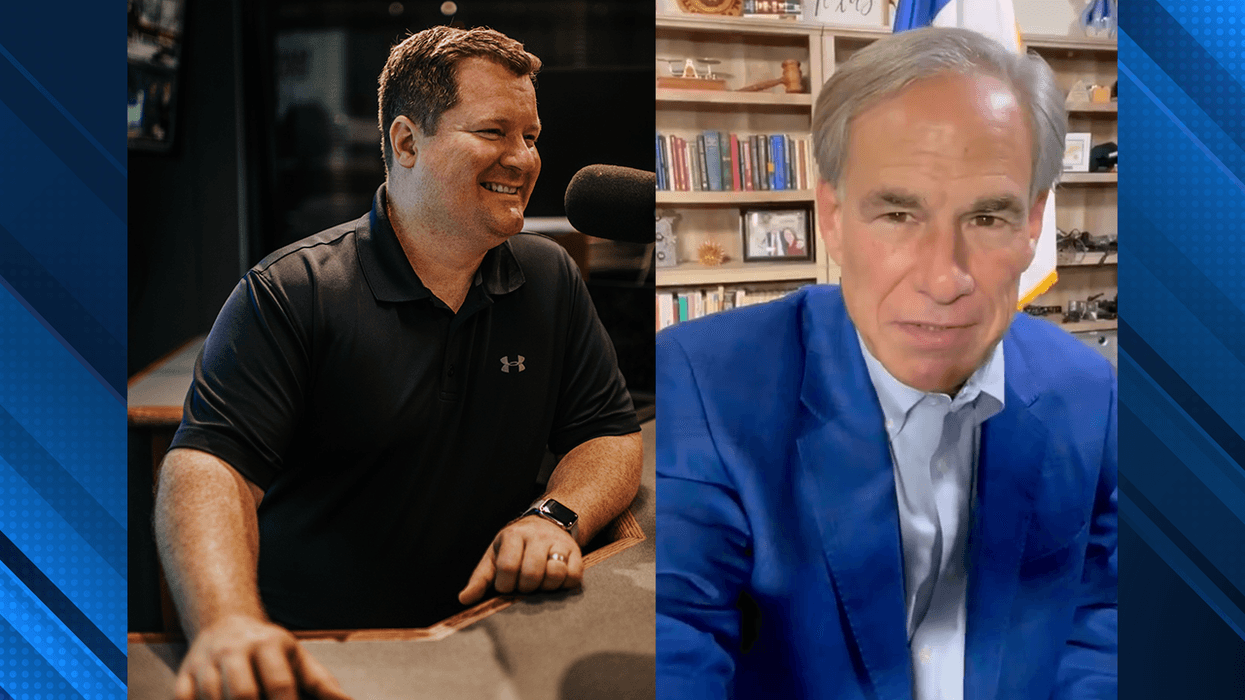 Gov. Greg Abbott welcomes Erick Erickson to Texas