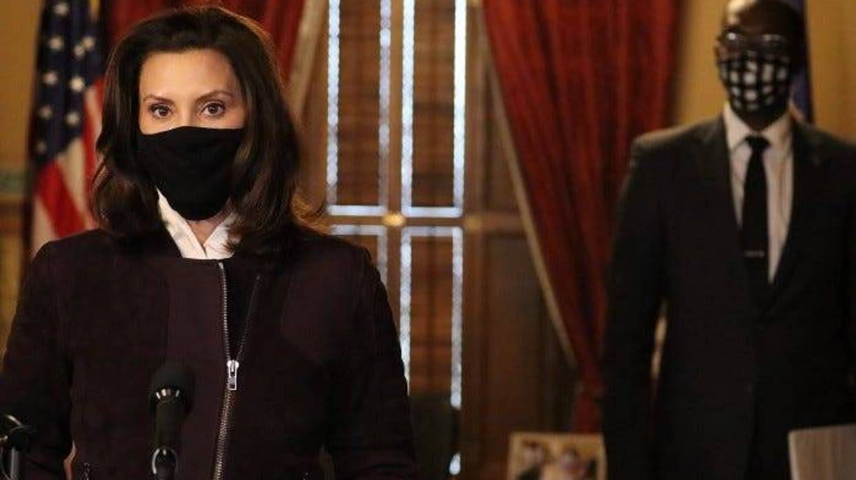 Gov. Gretchen Whitmer speaks at a news conference