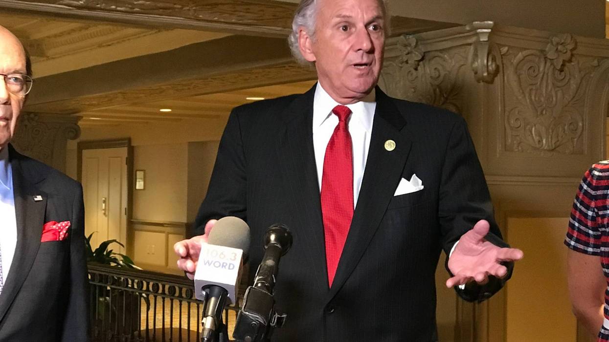 Gov. Henry McMaster Addresses Media After Upstate SC Alliance Business Roundtable - Emily Gill