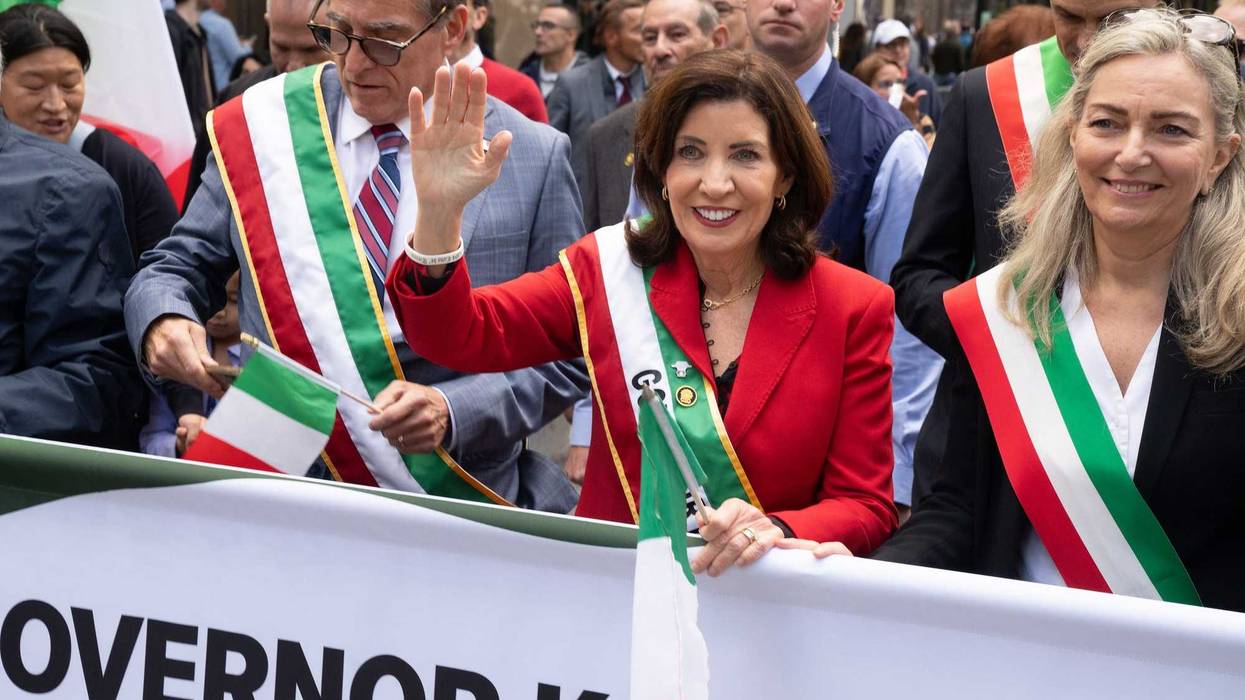 Gov. Hochul marches in the Columbus Day Parade on Oct. 14, 2024