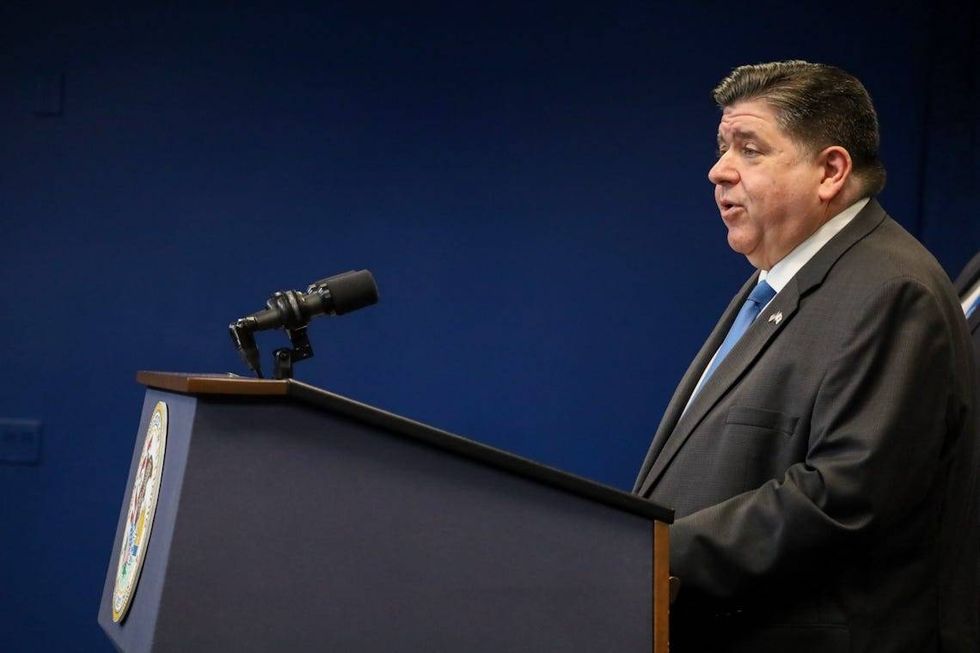 Gov. JB Pritzker speaks before signing Illinois
