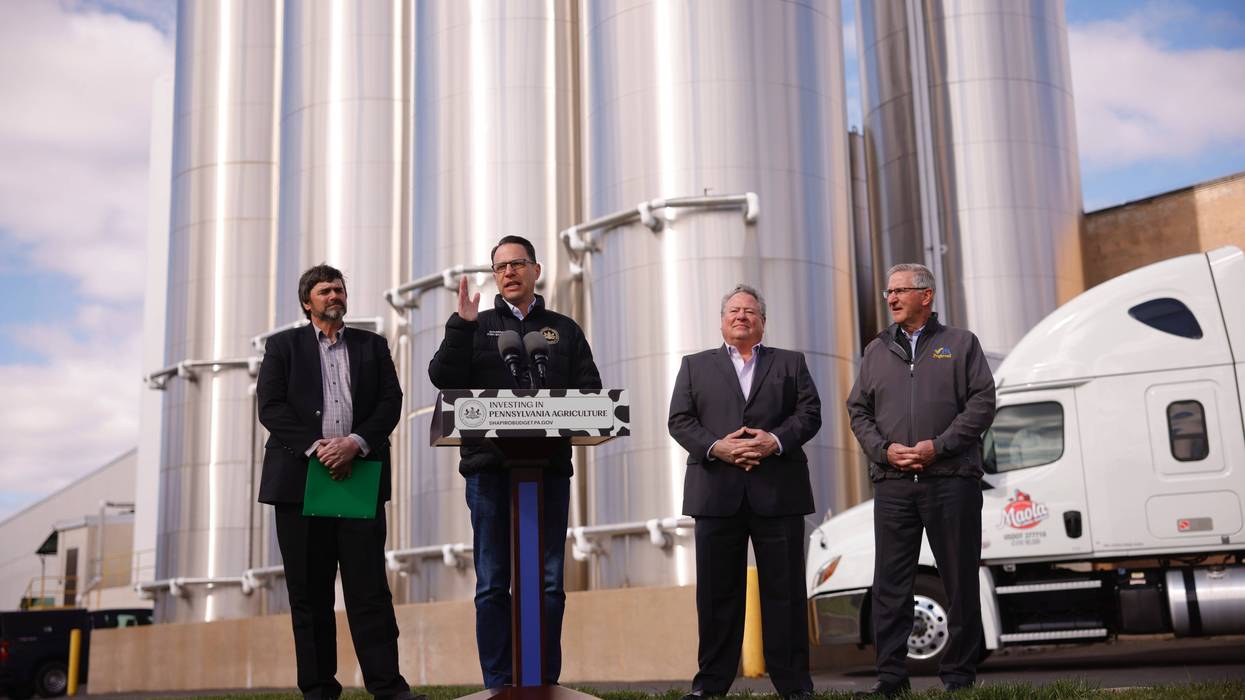 Gov. Josh Shapiro and Agriculture Secretary Russell Redding announce a major investment in Pennsylvania agriculture.