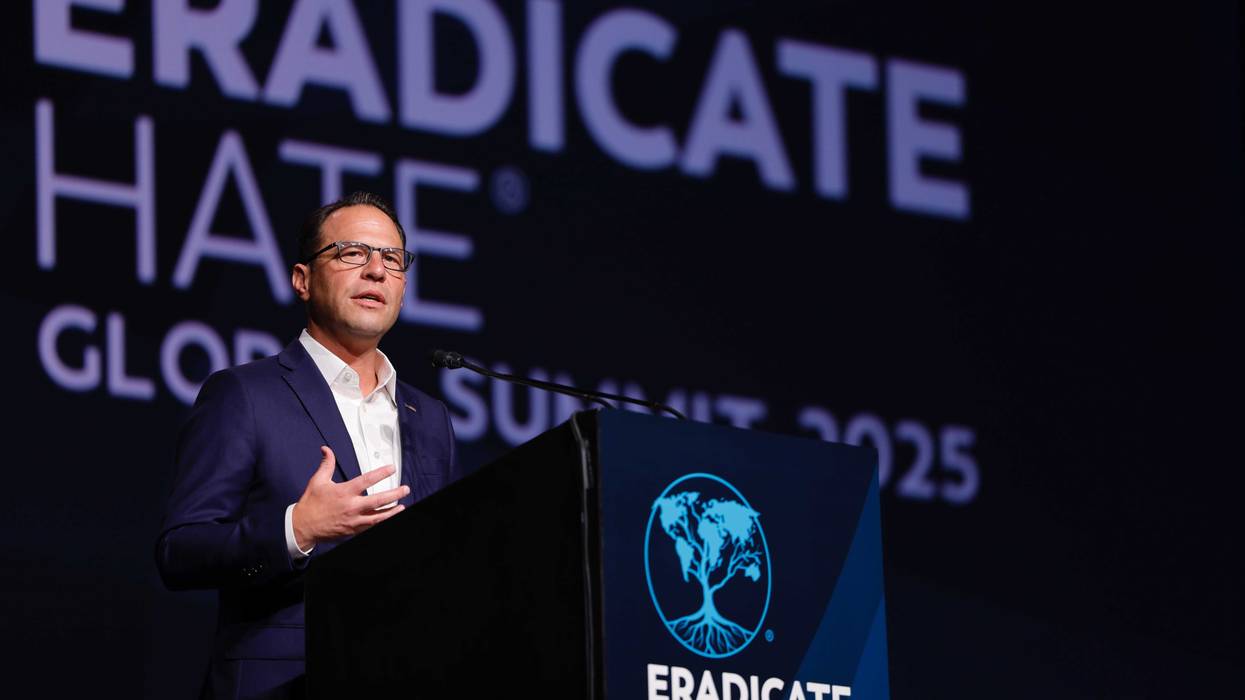 Gov. Josh Shapiro delivered a keynote address on political violence in America at the 2025 Eradicate Hate Global Summit on Sept. 16, 2025.