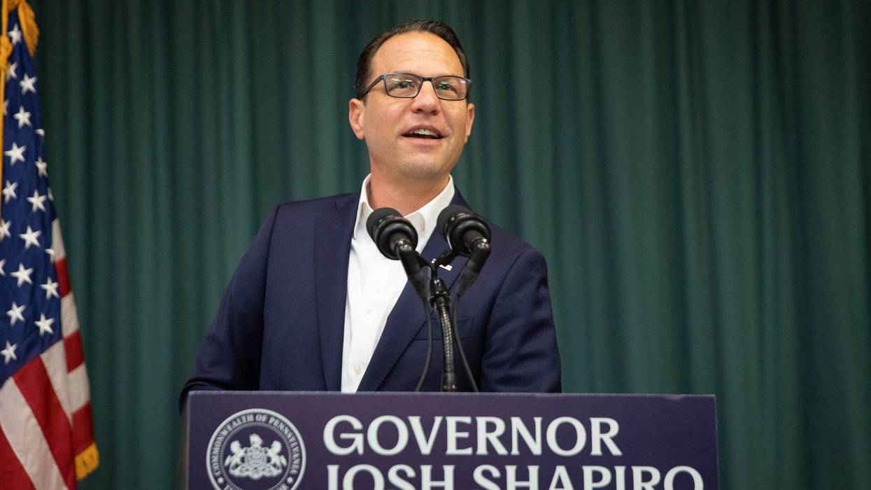 Gov. Josh Shapiro in Scranton, Pennsylvania.