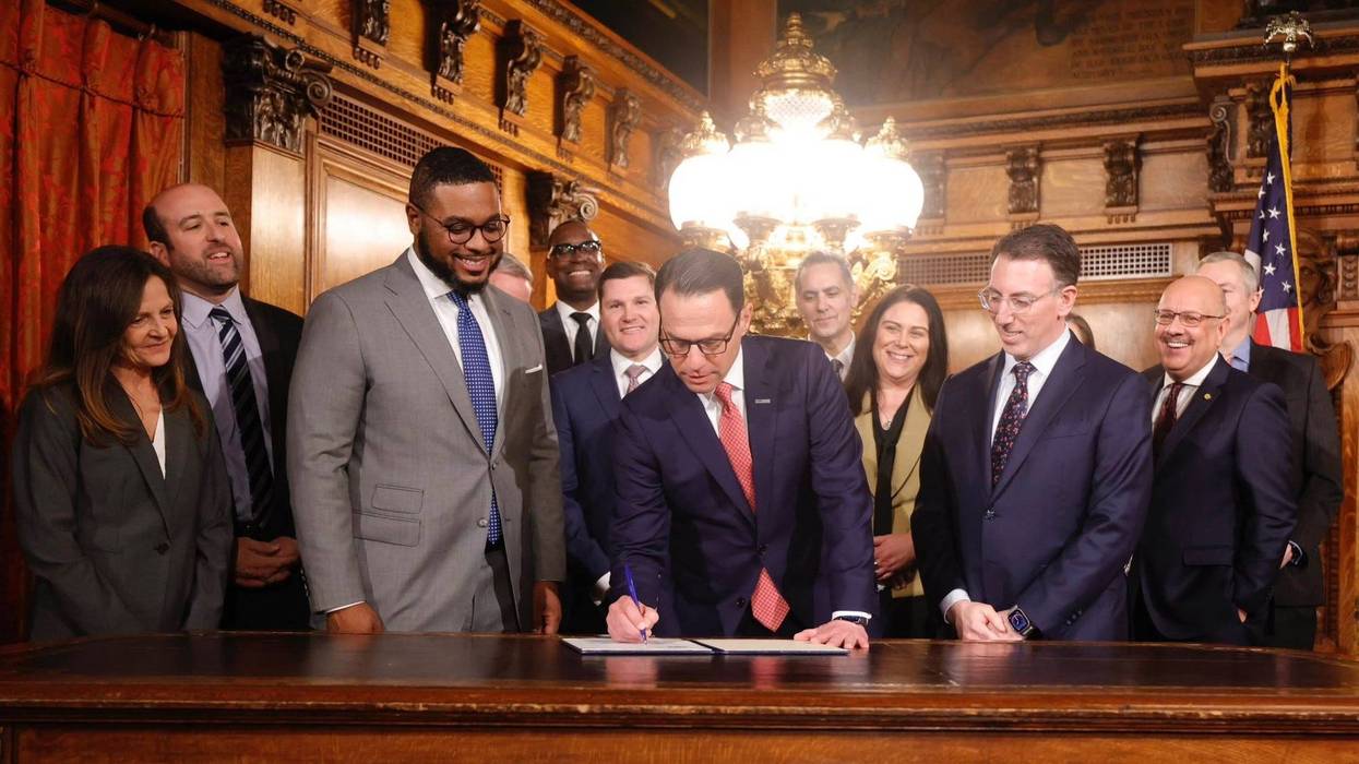 Gov. Josh Shapiro signs an executive order creating the Pennsylvania Office of Transformation and Opportunity.