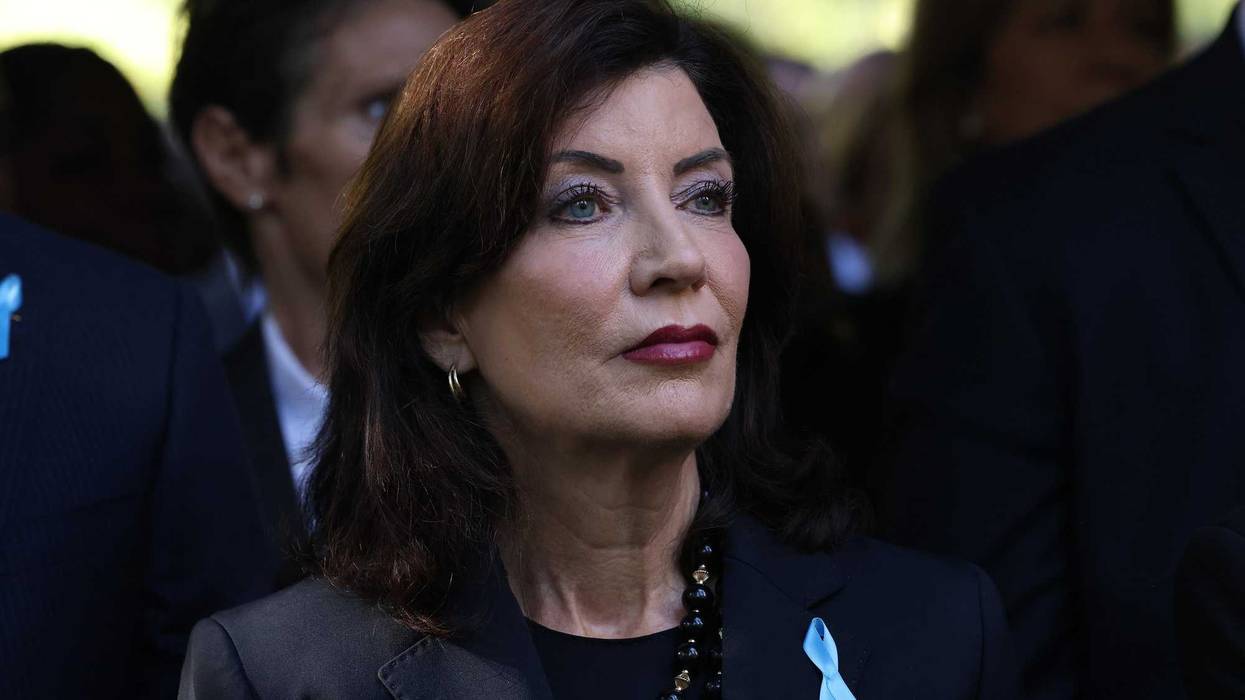 Gov. Kathy Hochul attends the annual 9/11 Commemoration Ceremony on Wednesday, a day before she announced skin cancer was found on her nose