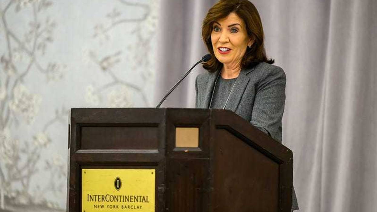 Gov. Kathy Hochul delivers remarks at DAASNY (District Attorneys Association of State of NY) Winter Conference on Feb. 2, 2024.
