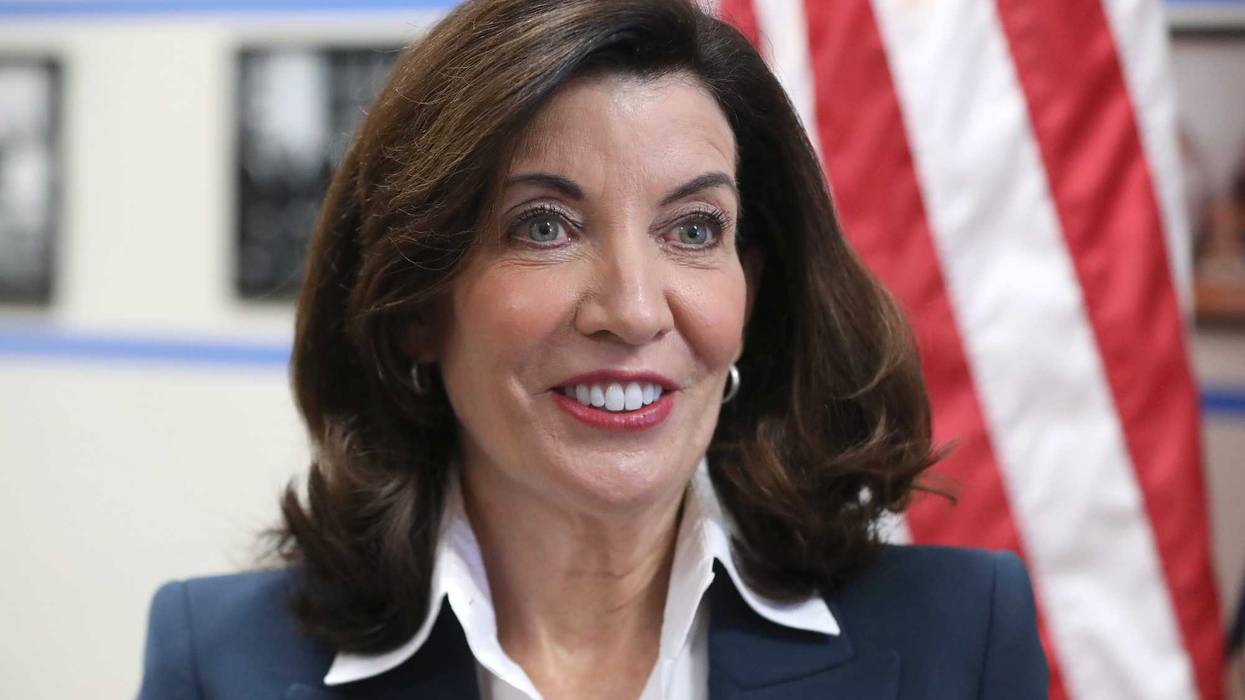 Gov. Kathy Hochul speaks in Mount Vernon City Hall April 15, 2022.