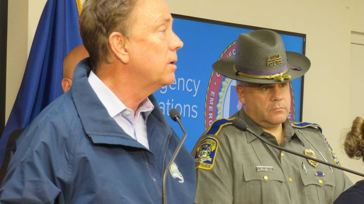 Gov. Lamont at the CT Armory