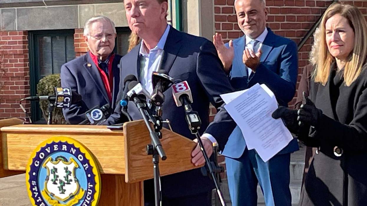 Gov. Ned Lamont announces plan for state income tax cuts, East Hartford, 2/6/23