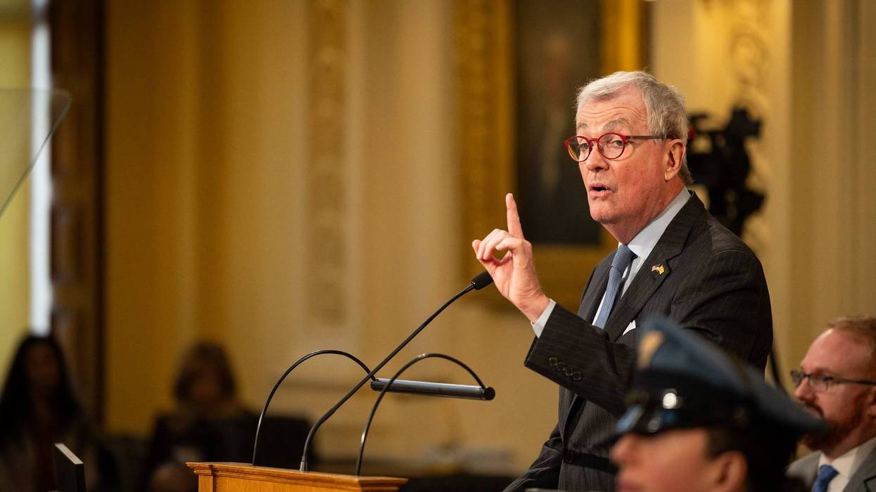 Gov. Phil Murphy delivers the State of the State address at the General Assembly chambers in Trenton on Jan. 14.