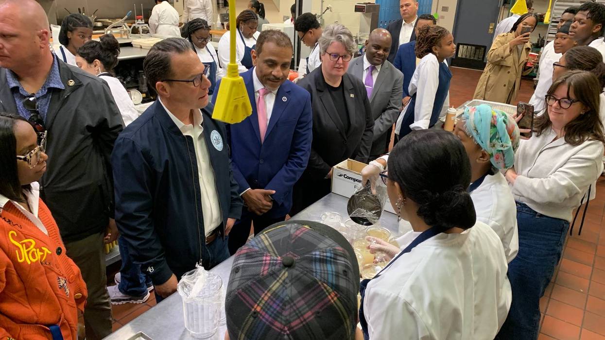 Gov. Shapiro visited Randolph Career and Technical High School Friday