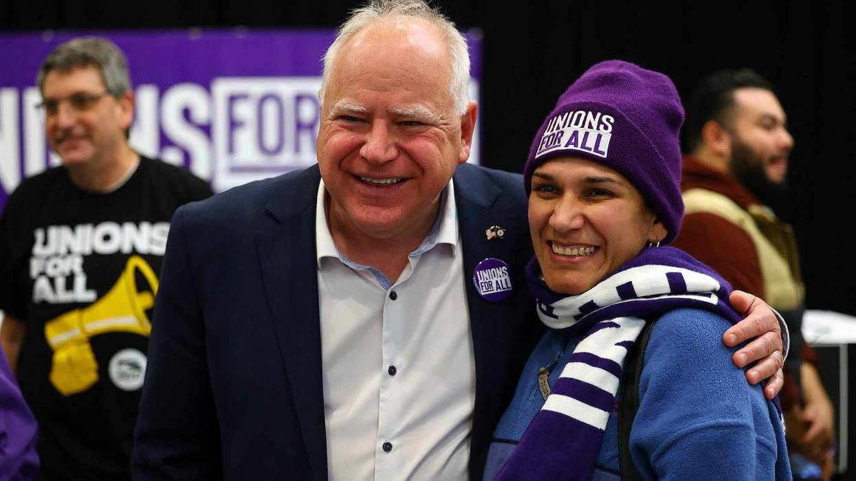 Gov. Tim Walz was sworn in for his second term at a ceremony with other DLF elected officials in St. Paul on Monday, one day before the DFL-majority state legislature opens the new session.