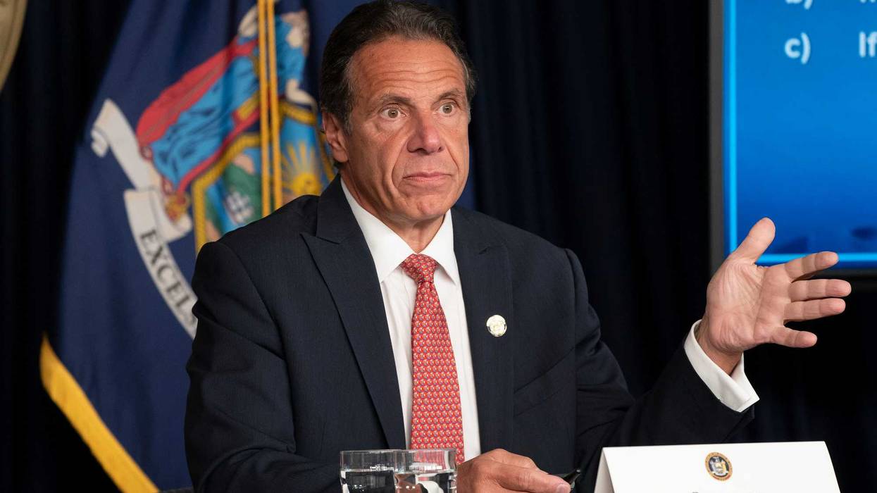 Governor Andrew Cuomo holds press briefing and makes announcement to combat COVID-19 Delta variant at 633 3rd Avenue. Governor announced that employees of MTA (Metropolitan Transportation Authority) and New York Port Authority will be required to get vaccinated or be tested weekly starting Labor Day in order to get to work. He also urged private employers to follow the state.