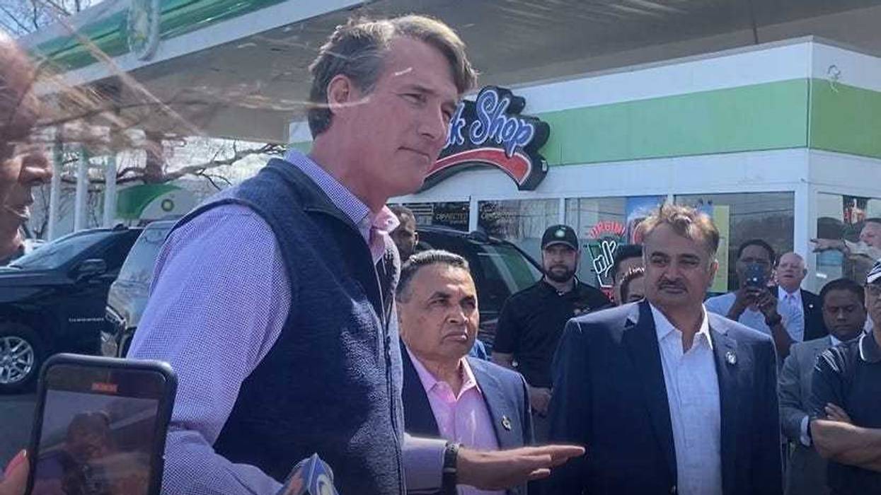 Governor Glenn Youngkin lobbies for tax cuts in 2022.