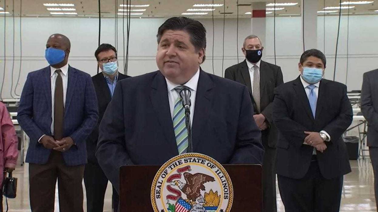 Governor J.B. Pritzker joined Cook County leaders Monday morning to announce a new mass vaccination site in Forest Park.