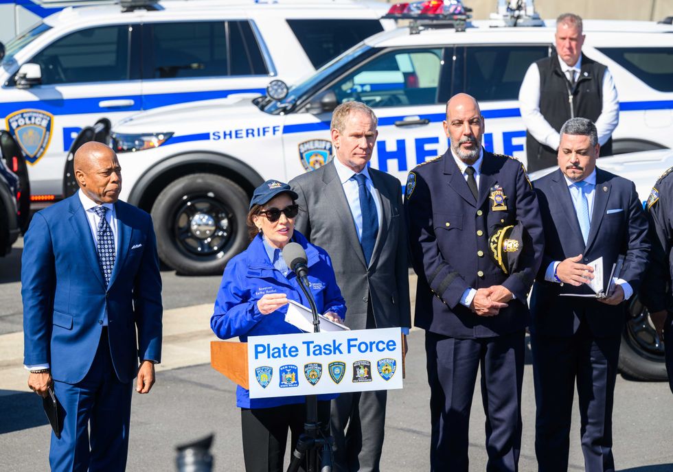 Governor Kathy Hochul, New York City Mayor Eric Adams, New York City Police Department Commissioner Edward A. Caban, New York City Sheriff Anthony Miranda, and Metropolitan Transportation Authority Chair and CEO Janno Lieber today announced the launch of a multi-agency city-state task force dedicated to identifying and removing so-called "ghost cars" — cars that are virtually untraceable by traffic cameras and toll readers because of their forged or altered license plates — from New York City streets.