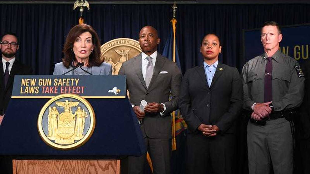 Governor Kathy Hochul today, with New York City Mayor Eric Adams, addressed new public safety actions ahead of new gun laws going into effect in New York state. Starting tomorrow, concealed weapons will no longer be permitted on subways, in bars, and in sensitive locations including Times Square