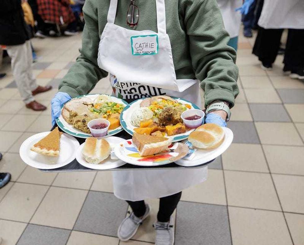 Governor Kathy Hochul visits the Capital City Rescue Mission in Albany.