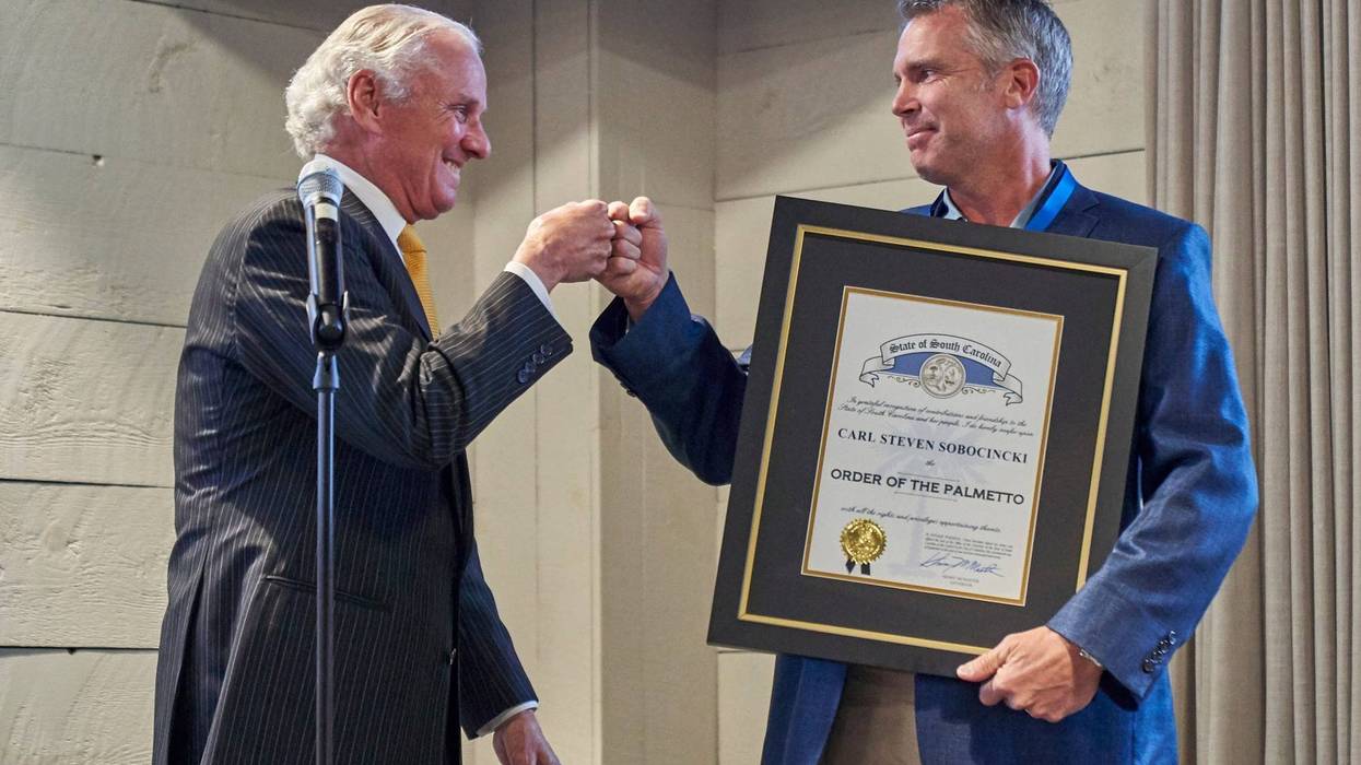 Governor McMaster awards Order of Palmetto to Carl Sobocinski