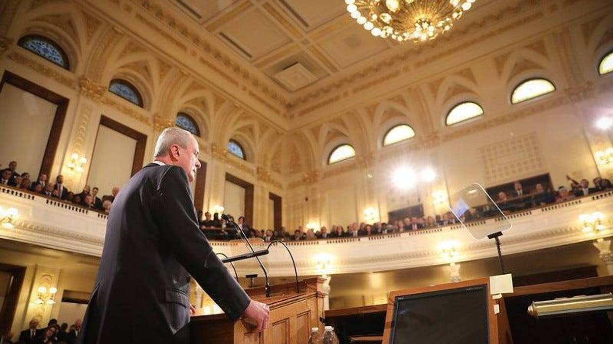Governor Phil Murphy delivers his second State of the State address in Trenton on January 14, 2020.