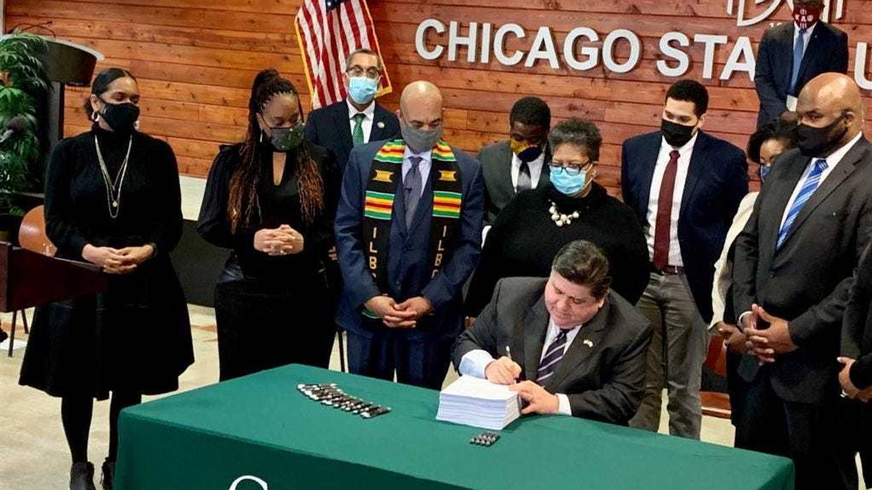 Governor Pritzker signed the Criminal Justice Reform Bill in to law on Monday.