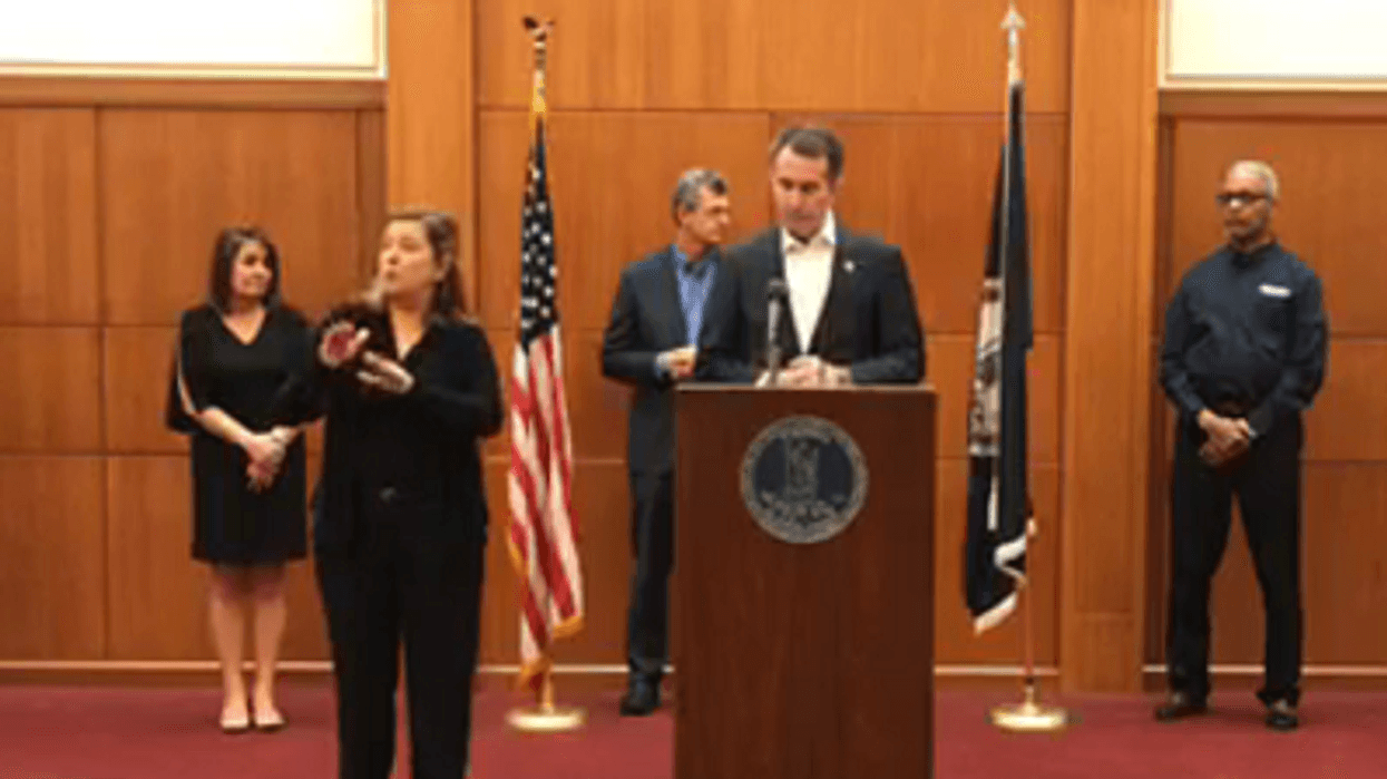 Governor Ralph Northam provides an update on coronavirus efforts on March 19, 2020. (Governor's Facebook Page)