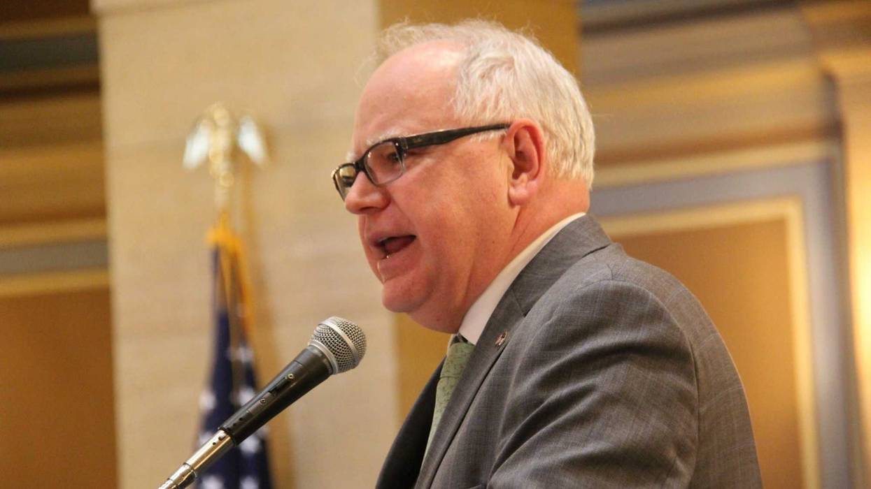 Governor Tim Walz speaking