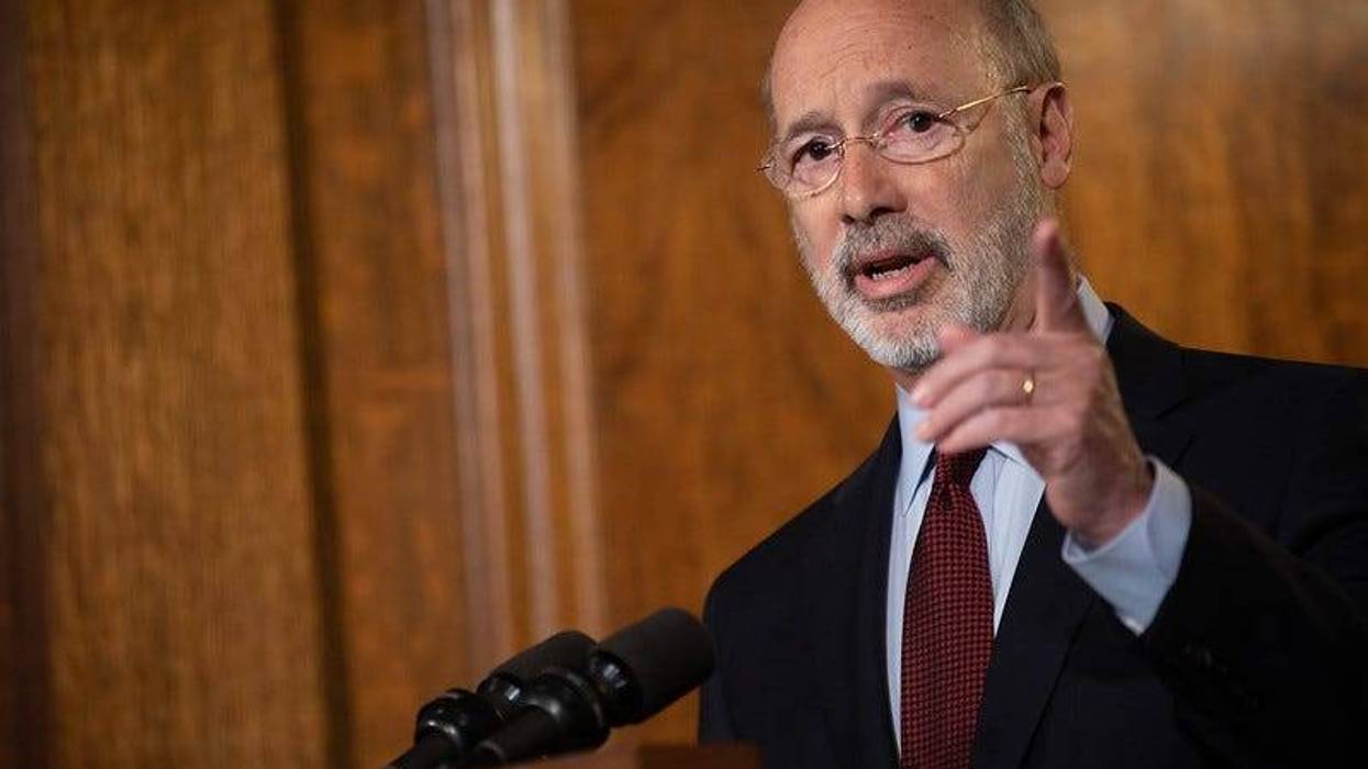 Governor Tom Wolf speaks about efforts to raise Pennsylvania’s minimum wage.