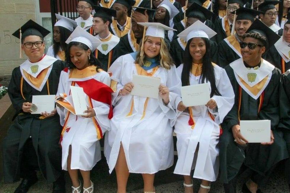 Graduates from Bishop McDevitt High School.
