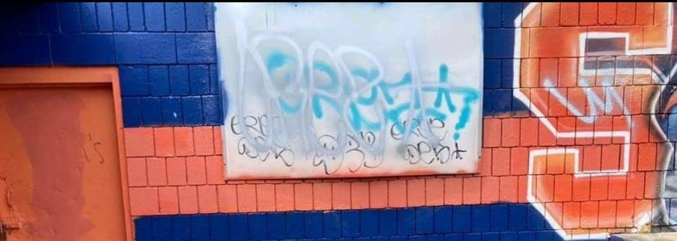 Graffiti at Quarry Field in South Side