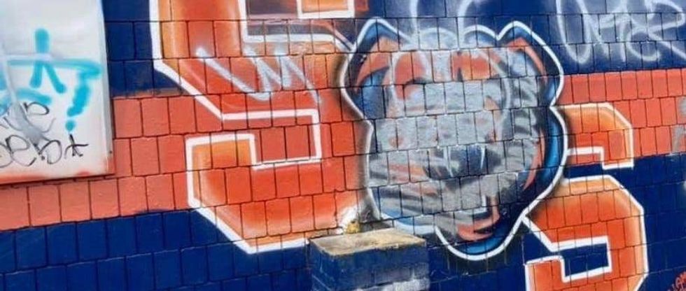 Graffiti at Quarry Field in South Side