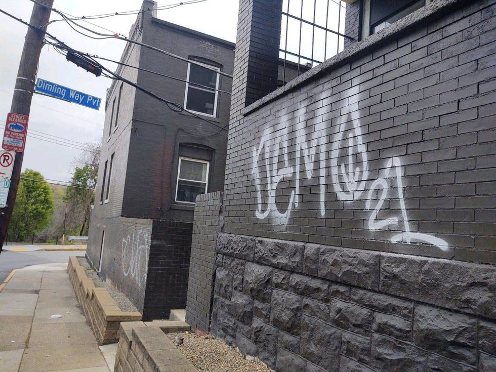 Graffiti on building in Oakland