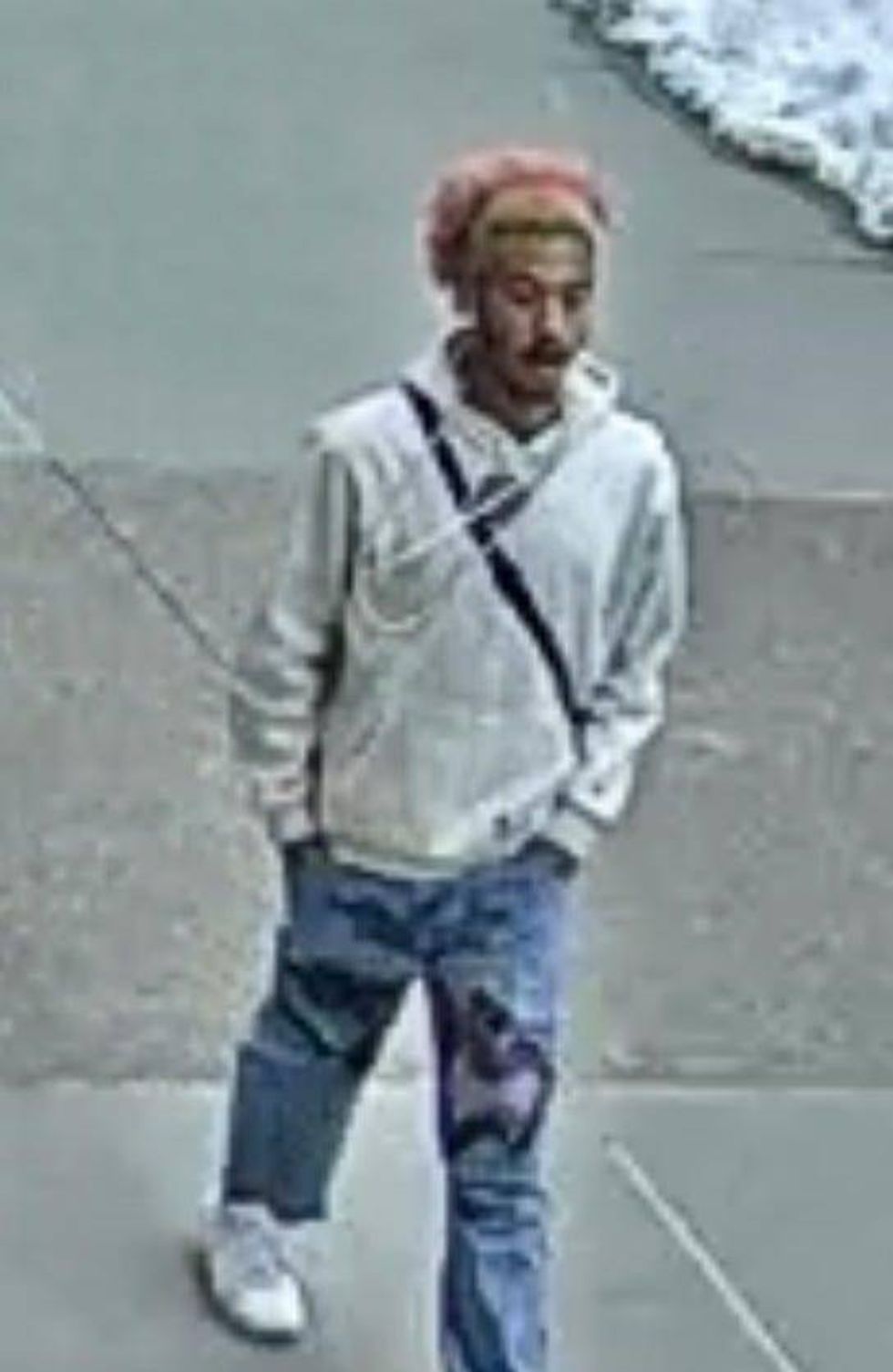 Graffiti suspect wanted by Pittsburgh Police accused of painting on an outside wall of PPG Paints Arena